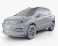 Chevrolet Trax 2016 3D модель clay render
