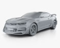 Chevrolet Camaro Bumblebee 2018 3D模型 clay render