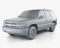 Chevrolet Tahoe LS 2017 3d model clay render