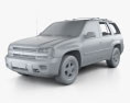 Chevrolet TrailBlazer LT 2009 3D модель clay render