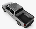 Chevrolet Silverado 1500 Crew Cab Short bed with HQ interior 2007 Modello 3D vista dall'alto