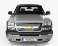 Chevrolet Silverado 1500 Crew Cab Short bed with HQ interior 2002 3d model front view