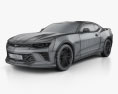 Chevrolet Camaro SS Indy 500 Pace Car 2017 3D模型 wire render