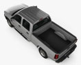 Chevrolet Silverado 2500 Crew Cab Long bed 2007 3D 모델  top view