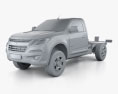 Chevrolet Colorado S-10 Regular Cab Chassis 2019 3Dモデル clay render