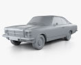 Chevrolet Opala Coupe 1978 3D-Modell clay render