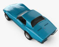 Chevrolet Corvette (C3) 敞篷车 1996 3D模型 顶视图