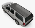 Chevrolet Suburban LT 2010 3D-Modell Draufsicht
