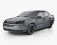 Chevrolet Malibu 2007 3D模型 wire render