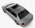 Chevrolet Malibu 2007 3D-Modell Draufsicht