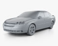 Chevrolet Malibu 2007 3D模型 clay render