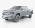 Chevrolet Colorado Crew Cab Long Box Z71 US-spec 2017 3D模型 clay render