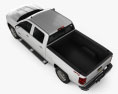 Chevrolet Silverado 1500 Crew Cab Standard Box High Country 2020 Modello 3D vista dall'alto