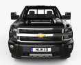 Chevrolet Silverado 3500HD Crew Cab Long Box High Country Dually Diesel 2020 3D模型 正面图
