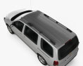 Chevrolet Uplander LS 2008 3D-Modell Draufsicht