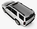 Chevrolet Tahoe LT 2017 3D-Modell Draufsicht