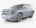 Chevrolet Tahoe LT 2017 3D-Modell clay render