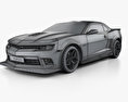 Chevrolet Camaro Z28 Pace Car クーペ 2015 3Dモデル wire render