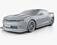 Chevrolet Camaro Z28 Pace Car coupé 2015 Modello 3D clay render