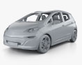 Chevrolet Bolt EV з детальним інтер'єром 2020 3D модель clay render