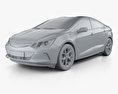 Chevrolet Volt mit Innenraum 2018 3D-Modell clay render