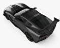 Chevrolet Corvette (C7) ZR1 coupé 2020 3D-Modell Draufsicht