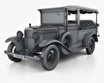 Chevrolet Independence Canopy Express 1931 3D-Modell wire render