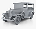 Chevrolet Independence Canopy Express 1931 Modèle 3d clay render
