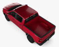 Chevrolet Silverado Crew Cab 1500 LT Z71 Trail Boss 2021 3Dモデル top view