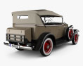 Chevrolet Confederate 4 porte Phaeton 1932 Modello 3D vista posteriore