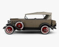 Chevrolet Confederate 4 porte Phaeton 1932 Modello 3D vista laterale