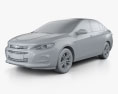 Chevrolet Cavalier LT 2019 3D-Modell clay render