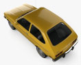 Chevrolet Chevette coupé 1976 3D-Modell Draufsicht