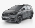 Chevrolet Spin Active 2021 3D-Modell wire render
