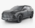 Chevrolet Blazer RS 2021 3D 모델  wire render