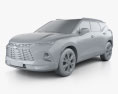 Chevrolet Blazer RS 2021 3D-Modell clay render