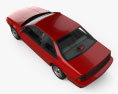Chevrolet Beretta GT с детальным интерьером 1993 3D модель top view