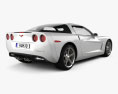 Chevrolet Corvette coupe with HQ interior 2014 3d model back view