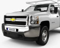 Chevrolet Silverado 2500HD Work Truck HQインテリアと 2015 3Dモデル