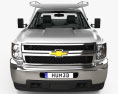 Chevrolet Silverado 2500HD Work Truck HQインテリアと 2015 3Dモデル front view