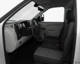 Chevrolet Silverado 2500HD Work Truck com interior 2015 Modelo 3d assentos