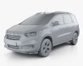 Chevrolet Spin LTZ with HQ interior 2021 3d model clay render