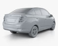 Chevrolet Beat LTZ Седан с детальным интерьером 2019 3D модель