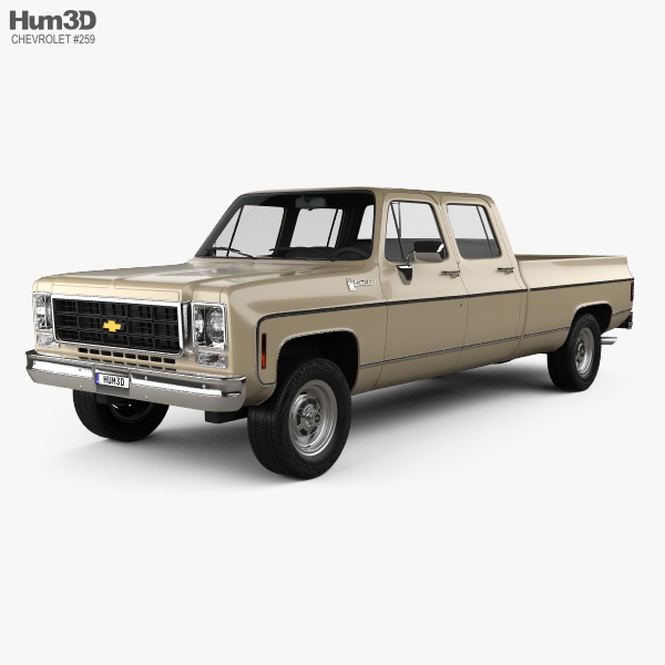 Chevrolet K30 Crew Cab 1979 3D model