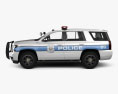 Chevrolet Tahoe Polizia con interni 2017 Modello 3D vista laterale