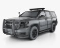 Chevrolet Tahoe Police 2017 3d model wire render