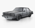 Chevrolet Malibu Classic セダン 1979 3Dモデル wire render