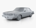 Chevrolet Malibu Classic Berlina 1979 Modello 3D clay render