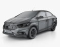 Chevrolet Prisma LTZ 2022 3D-Modell wire render