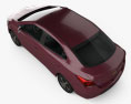 Chevrolet Prisma LTZ 2022 3D模型 顶视图